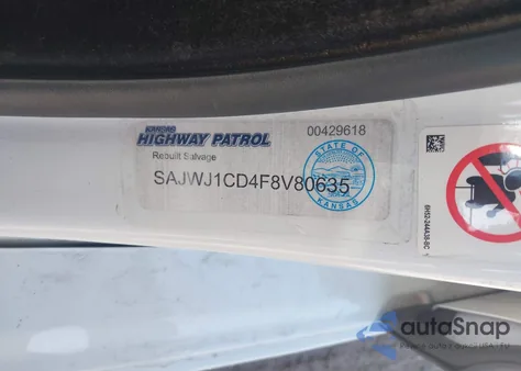 2015 Jaguar Xj z USA, uszkodzony, nr VIN SAJWJ1CD4F8V80635